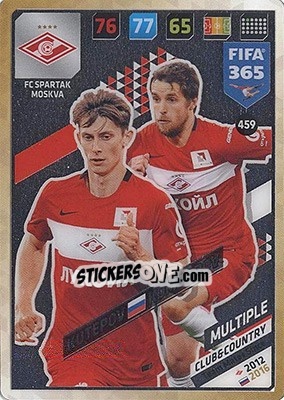 Figurina Ilya Kutepov / Dmitri Kombarov - FIFA 365: 2017-2018. Adrenalyn XL - Nordic edition n. 459 - Panini