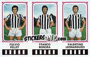 Cromo Fulvio Fellet / Franco Bonora / Valentino Leonarduzzi - Calciatori 1978-1979 n. 495 - Panini