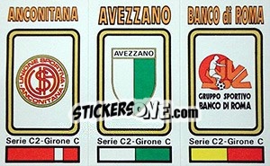 Figurina Badge Anconitana / Avezzano / Banco Di Roma - Calciatori 1978-1979 n. 572 - Panini
