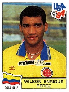 Cromo Wilson Enrique Perez - FIFA World Cup USA 1994. Dutch version n. 40 - Panini