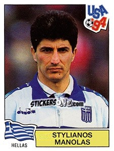 Figurina Stylianos Manolas - FIFA World Cup USA 1994. Dutch version n. 226 - Panini