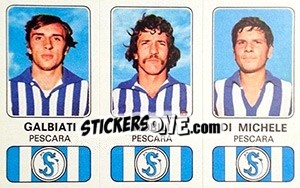 Cromo Roberto Galbiati / Bruno Nobili / Bartolomeo Di Michele - Calciatori 1976-1977 n. 466 - Panini