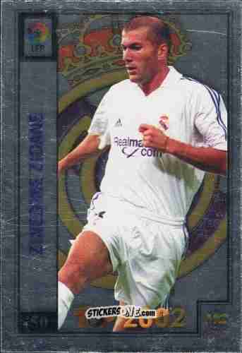 Figurina Zidane - Top Liga 2001-2002 n. 50 - Mundicromo