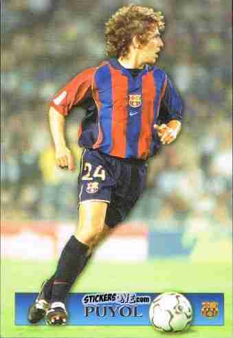 Sticker Puyol - Top Liga 2001-2002 n. 155 - Mundicromo