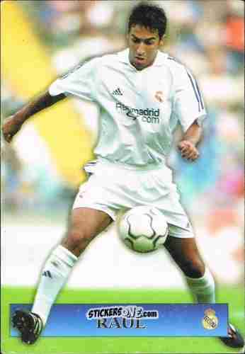 Cromo Raul González - Top Liga 2001-2002 n. 156 - Mundicromo