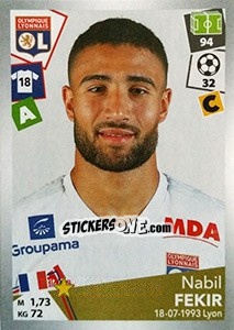 Cromo Nabil Fekir - FOOT 2017-2018 n. 200 - Panini