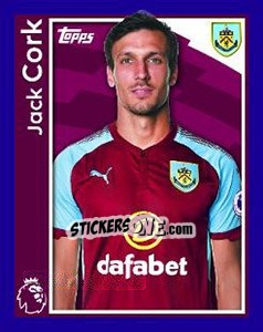 Cromo Jack Cork - Premier League Inglese 2017-2018 n. 55 - Topps
