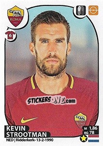 Figurina Kevin Strootman - Calciatori 2017-2018 n. 413 - Panini