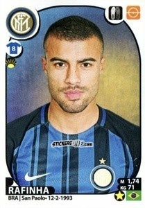 Figurina Rafinha - Calciatori 2017-2018 n. M33 - Panini