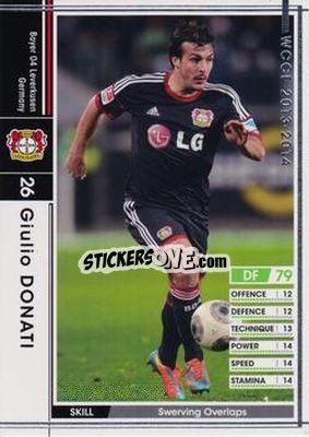 Cromo Giulio Donati - Sega World Club Champion Football 2013-2014 n. 67 - Panini