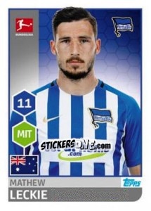 Cromo Mathew Leckie - German Football Bundesliga 2017-2018 n. 30 - Topps