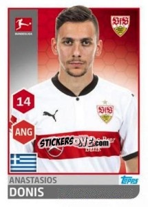 Cromo Anastasios Donis - German Football Bundesliga 2017-2018 n. 254 - Topps