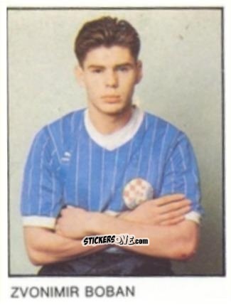 Cromo Zvonimir Boban - Fudbal 1990 n. 103 - Decje Novine