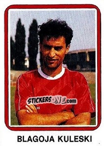 Sticker Blagoja Kuleski - Fudbal 1990-1991 n. 70 - Decje Novine