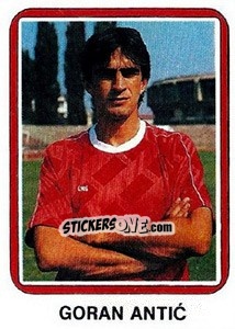 Sticker Goran Antic - Fudbal 1990-1991 n. 80 - Decje Novine