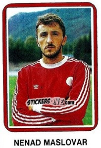 Sticker Nenad Maslovar - Fudbal 1990-1991 n. 161 - Decje Novine