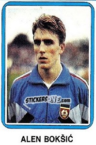 Figurina Alen Bokšic - Fudbal 1990-1991 n. 337 - Decje Novine