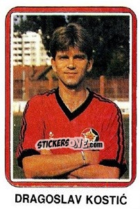 Sticker Dragoslav Kostic - Fudbal 1990-1991 n. 371 - Decje Novine