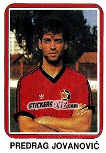 Sticker Predrag Jovanovic - Fudbal 1990-1991 n. 377 - Decje Novine
