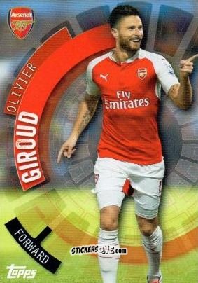 Figurina Olivier Giroud - Premier Club 2015-2016 n. 14 - Topps