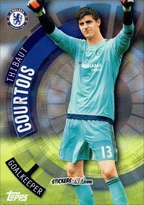 Figurina Thibaut Courtois - Premier Club 2015-2016 n. 23 - Topps