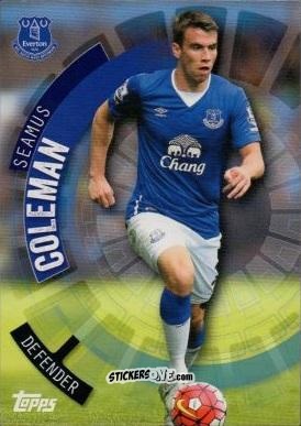 Figurina Seamus Coleman - Premier Club 2015-2016 n. 39 - Topps