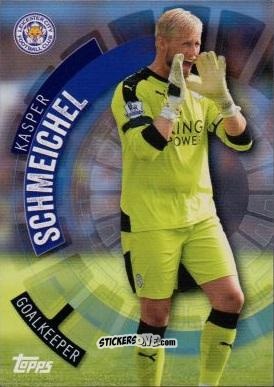 Sticker Kasper Schmeichel - Premier Club 2015-2016 n. 46 - Topps