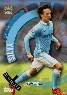 Cromo David Silva - Premier Club 2015-2016 n. 65 - Topps