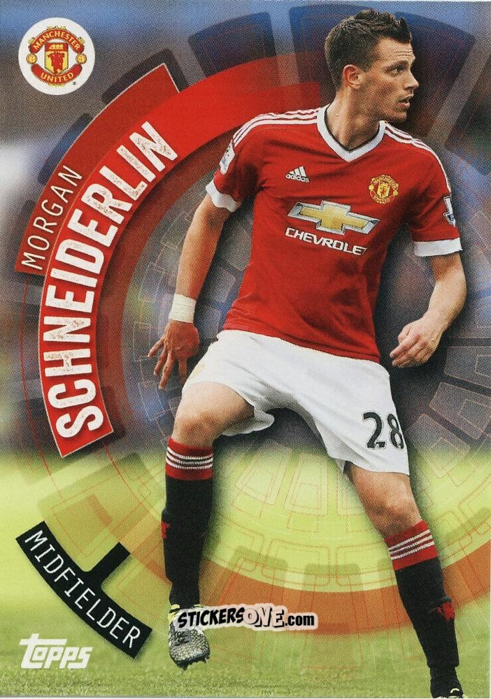 Sticker Morgan Schneiderlin - Premier Club 2015-2016 n. 71 - Topps