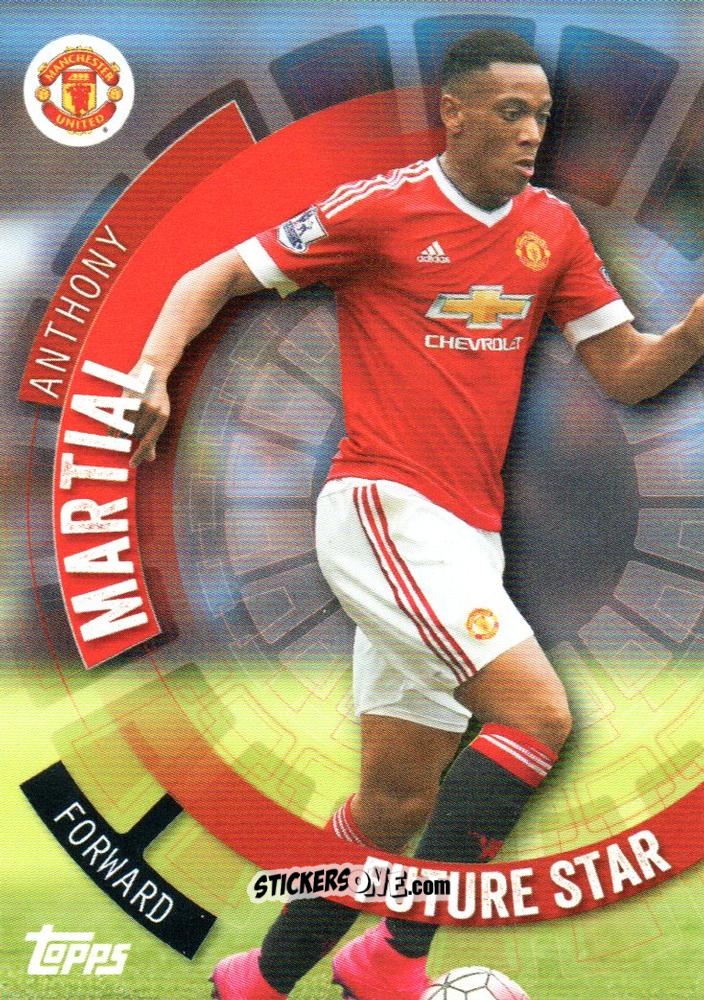 Sticker Anthony Martial - Premier Club 2015-2016 n. 74 - Topps