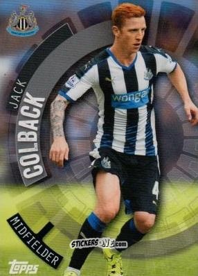 Sticker Jack Colback - Premier Club 2015-2016 n. 77 - Topps