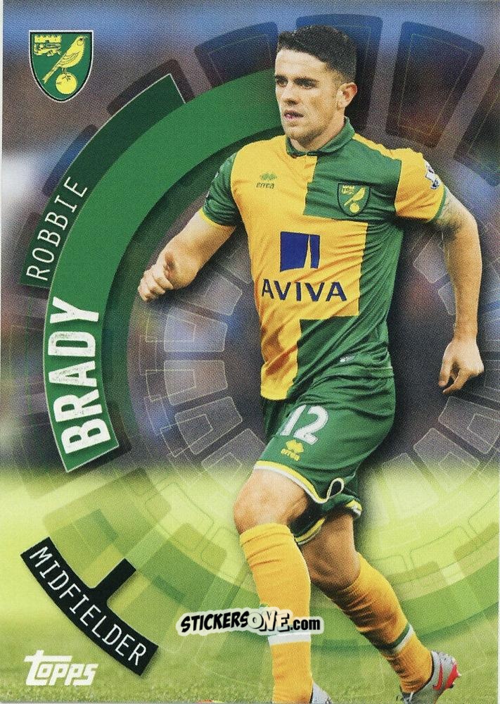 Sticker Robbie Brady - Premier Club 2015-2016 n. 86 - Topps