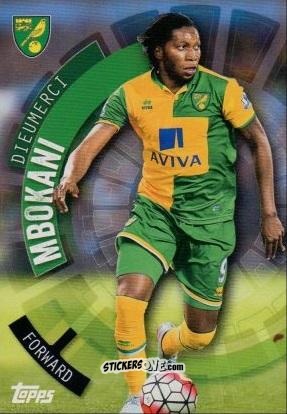Cromo Dieumerci Mbokani - Premier Club 2015-2016 n. 90 - Topps