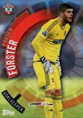 Sticker Fraser Forster - Premier Club 2015-2016 n. 91 - Topps