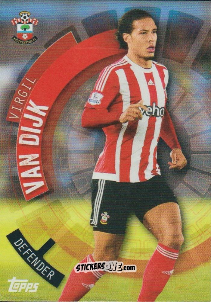 Figurina Virgil van Dijk - Premier Club 2015-2016 n. 92 - Topps
