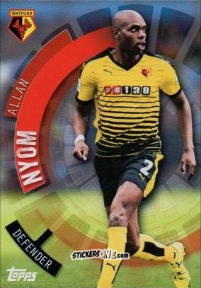Figurina Allan Nyom - Premier Club 2015-2016 n. 130 - Topps