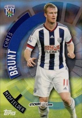 Figurina Chris Brunt - Premier Club 2015-2016 n. 140 - Topps