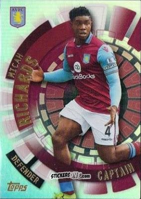 Cromo Micah Richards - Premier Club 2015-2016 n. 153 - Topps