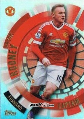 Figurina Wayne Rooney - Premier Club 2015-2016 n. 160 - Topps