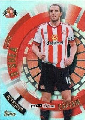 Figurina John O'Shea - Premier Club 2015-2016 n. 165 - Topps