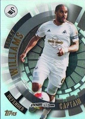 Figurina Ashley Williams - Premier Club 2015-2016 n. 166 - Topps