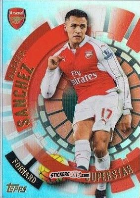 Figurina Alexis Sanchez - Premier Club 2015-2016 n. 172 - Topps