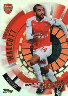 Cromo Theo Walcott - Premier Club 2015-2016 n. 182 - Topps