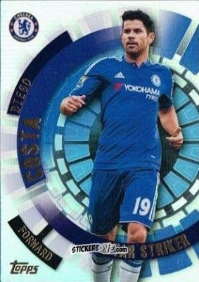 Figurina Diego Costa - Premier Club 2015-2016 n. 184 - Topps