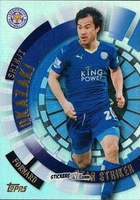 Figurina Shinji Okazaki - Premier Club 2015-2016 n. 187 - Topps