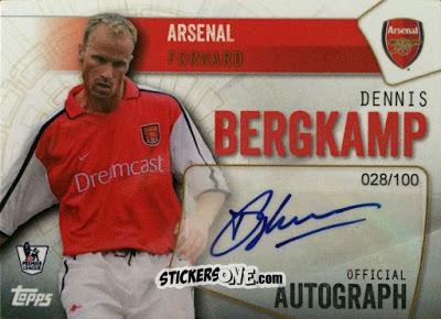 Cromo Dennis Bergkamp - Premier Club 2015-2016 n. A-DB - Topps