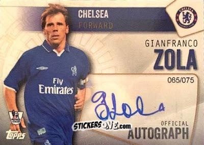 Figurina Gianfranco Zola - Premier Club 2015-2016 n. A-GZ - Topps