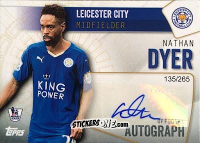 Sticker Nathan Dyer - Premier Club 2015-2016 n. A-ND - Topps