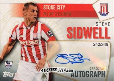 Cromo Steve Sidwell - Premier Club 2015-2016 n. A-SS - Topps
