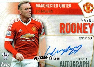 Figurina Wayne Rooney - Premier Club 2015-2016 n. A-WR - Topps